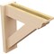 Ekena Millwork 8-in W x 30-in D x 36-in H Trad  Rough Cedar Woodgrain TimberThane Outlooker, Primed Tan OUTUR080X30X36TRA04RCPR - alternate 3